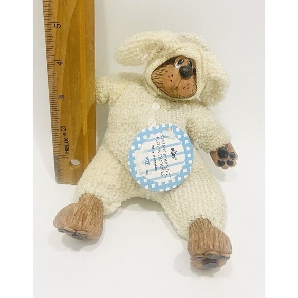 Russ Berrie Bear Bunny Shelf Sitter Easter Willy Wannabee Kathleen Kelly Critter - Picture 3 of 4